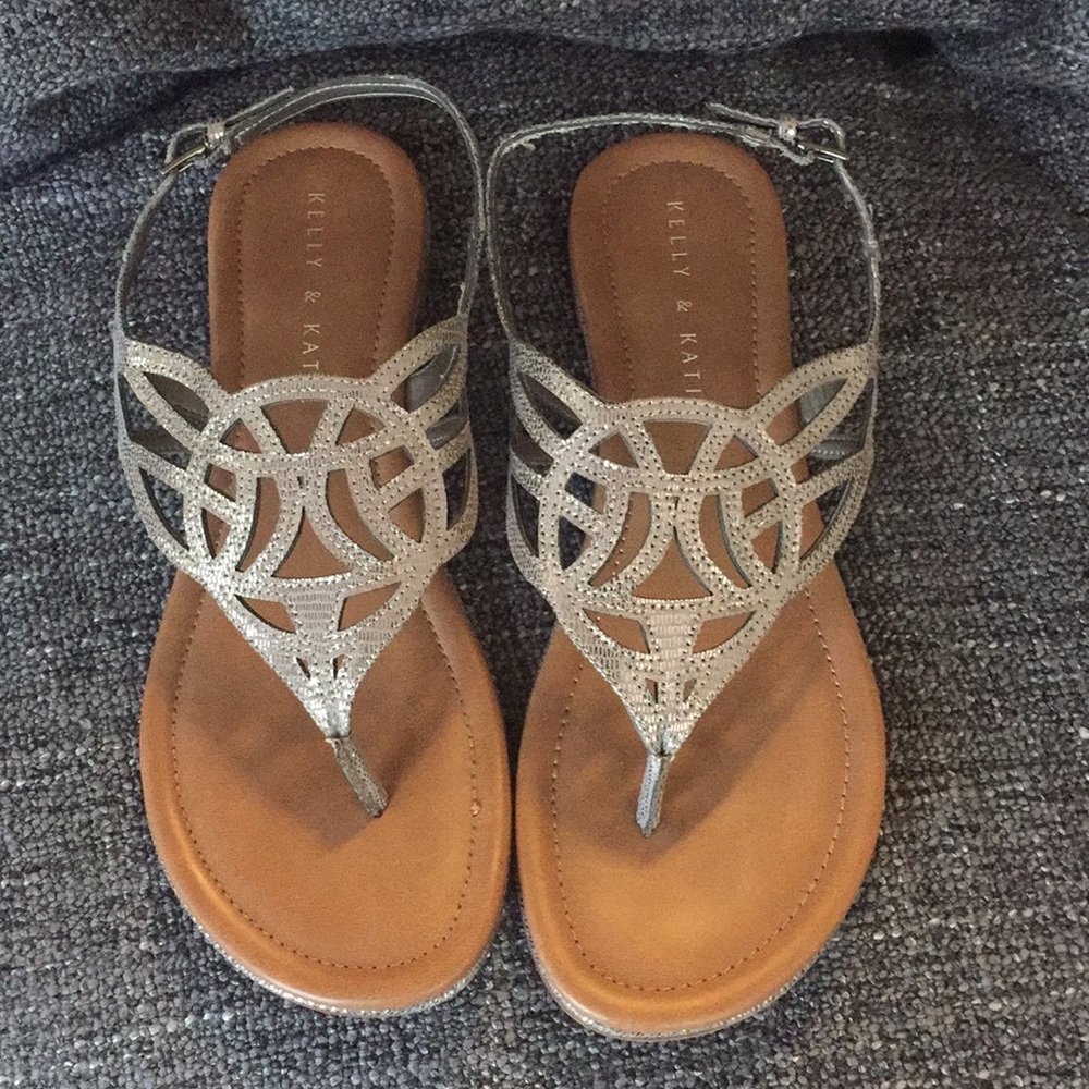 Kelly and Katie Pewter Sandal